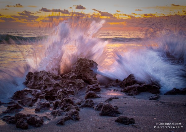 Sunrise Waves by Chip Bunnell Photography