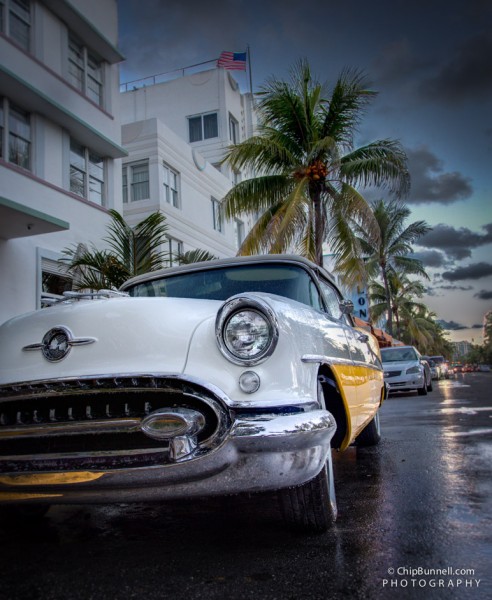 Oldsmobile on Miami Beach by Chip Bunnell Photography