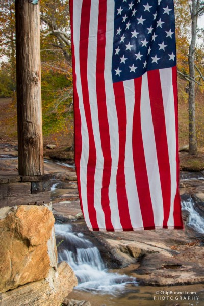 Chip Bunnell Photography Flag over Stream