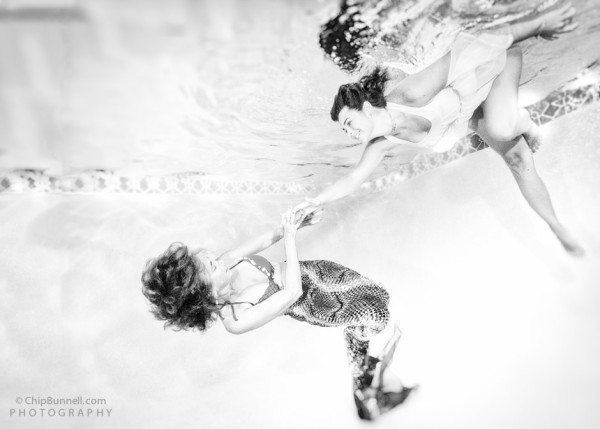 Mermaid Dreaming Monochrome by Chip Bunnell Photography